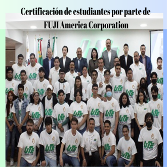 Certificación de estudiantes por parte de FUJI America Corporation. (1)